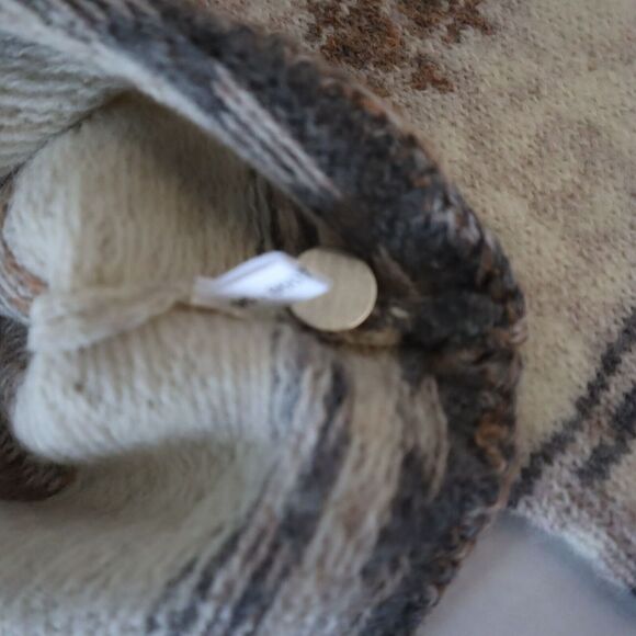 Orvis 0882 HK 89W Women’s Sz M (10/12) 100% Wool Button Front Sweater - Picture 6 of 9